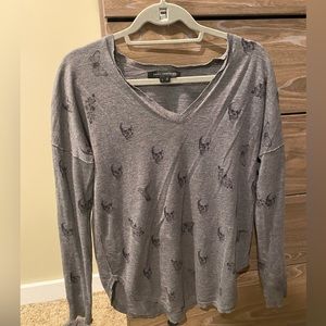 Skull cashmere lightweight sweater